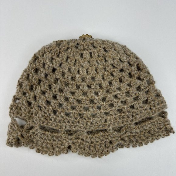 Handmade New Copper Juliet Hobbii Metallico Fine Wool Knit Beanie - Adult M/L - Picture 6 of 10